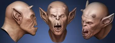 3D модель Голова демона 02 (STL)